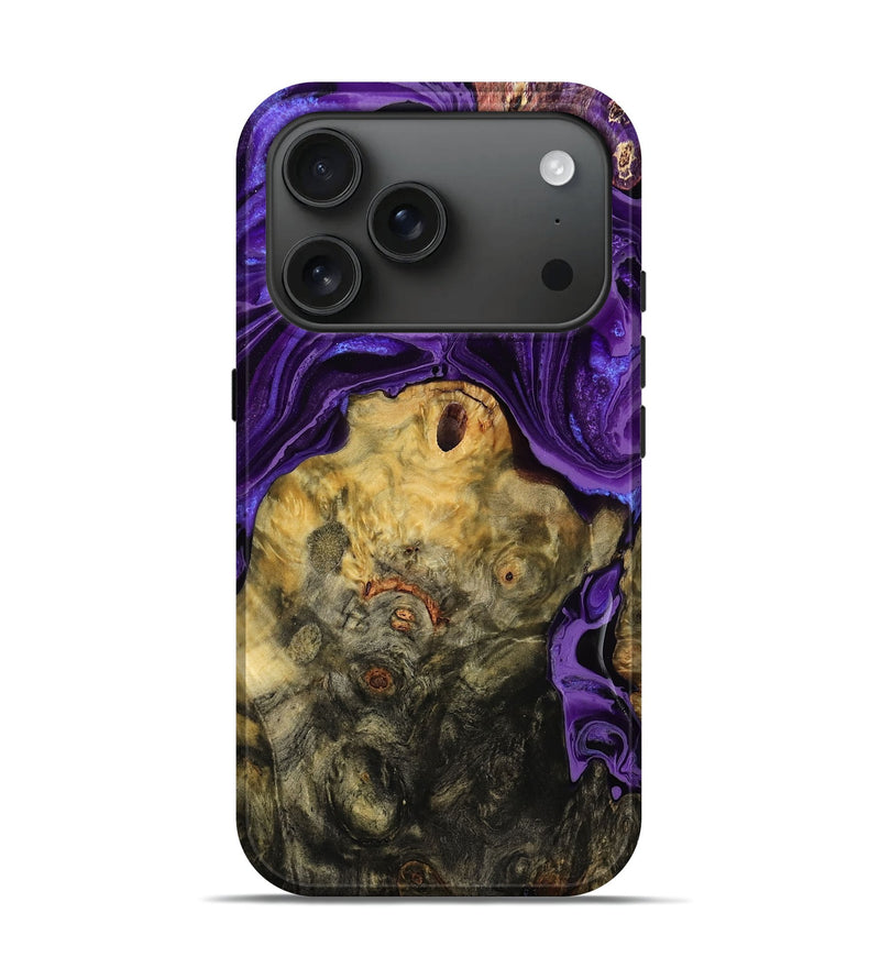 iPhone 17 Pro Wood Live Edge Phone Case - Ean (Purple, 782464)