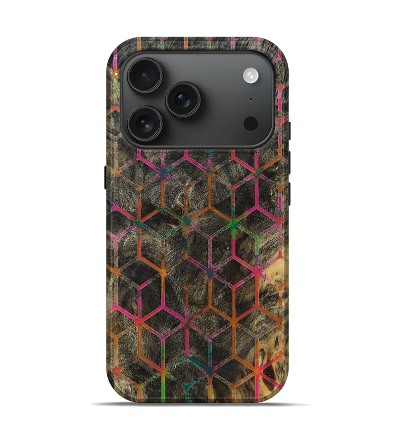iPhone 17 Pro Wood Live Edge Phone Case - Jaron (Vivid, 782535)