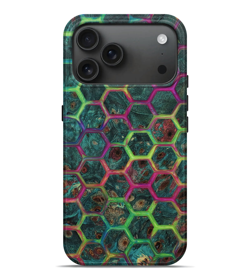 iPhone 17 Pro Max Wood Live Edge Phone Case - Allene (Vivid, 782536)