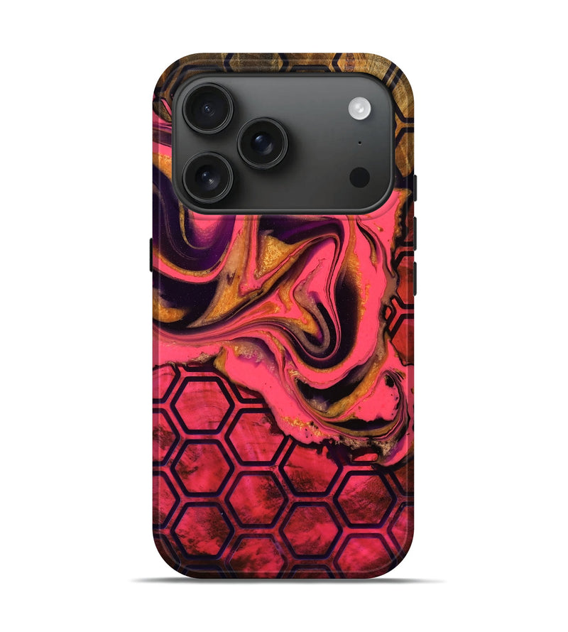 iPhone 17 Pro Wood Live Edge Phone Case - Travis (Vivid, 782540)