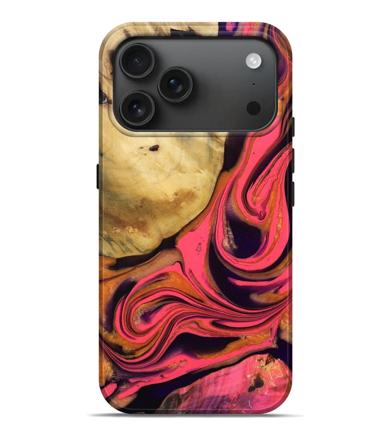 iPhone 17 Pro Max Wood Live Edge Phone Case - Porsha (Vivid, 782544)