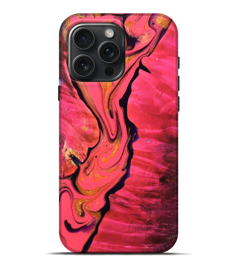 iPhone 16 Pro Max Wood Live Edge Phone Case - Carmela (Vivid, 782545)