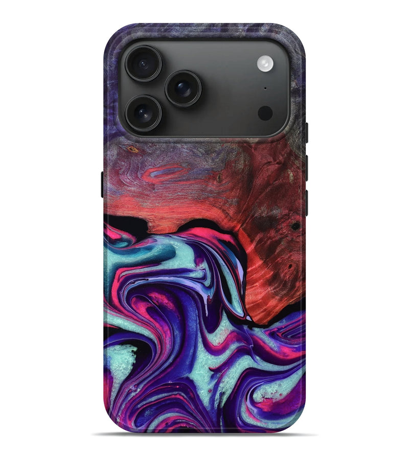 iPhone 17 Pro Max Wood Live Edge Phone Case - Riley (Vivid, 782546)