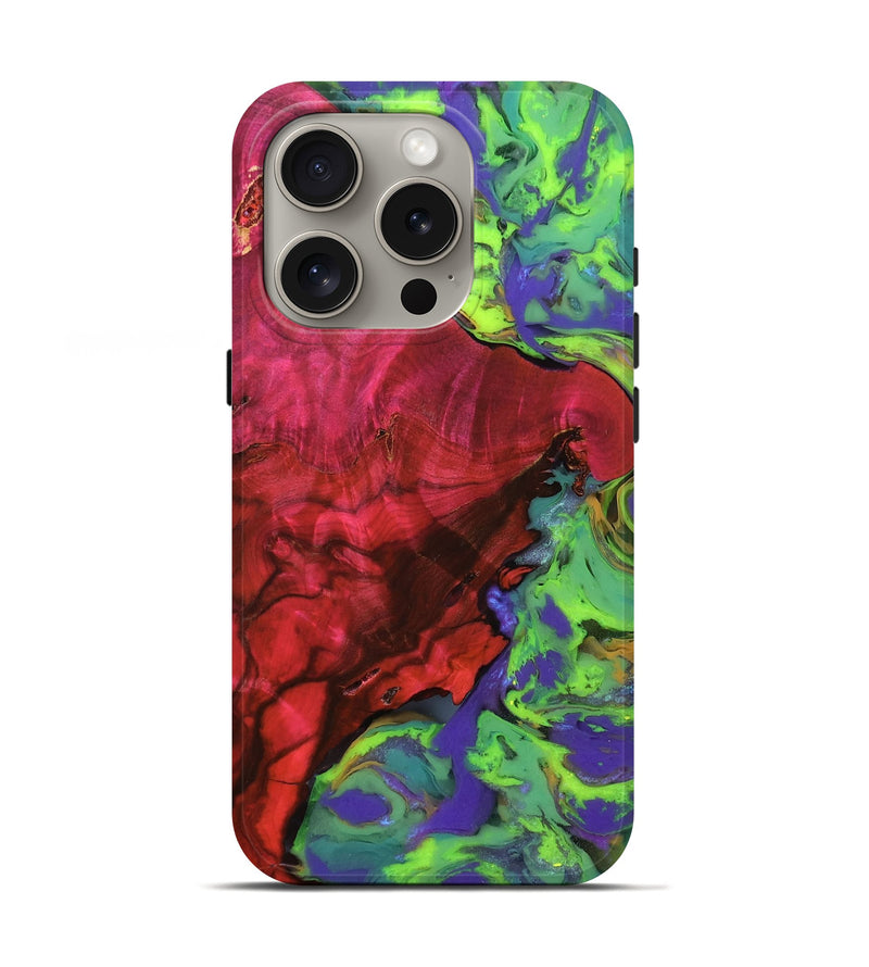 iPhone 16 Pro Wood Live Edge Phone Case - Jena (Vivid, 782555)