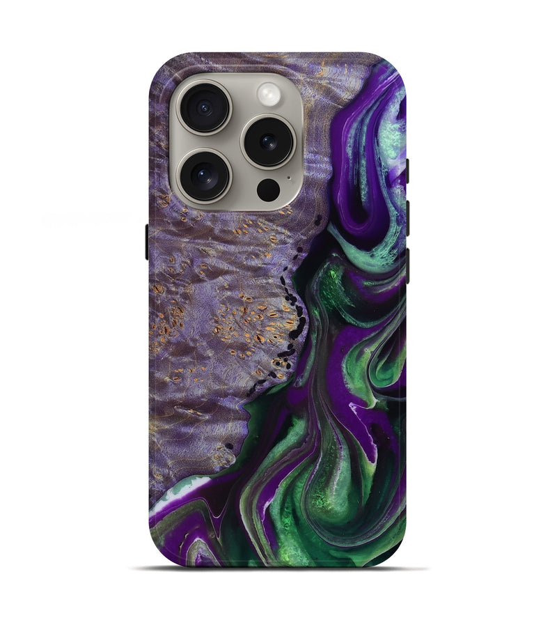 iPhone 16 Pro Wood Live Edge Phone Case - Clark (Vivid, 782556)