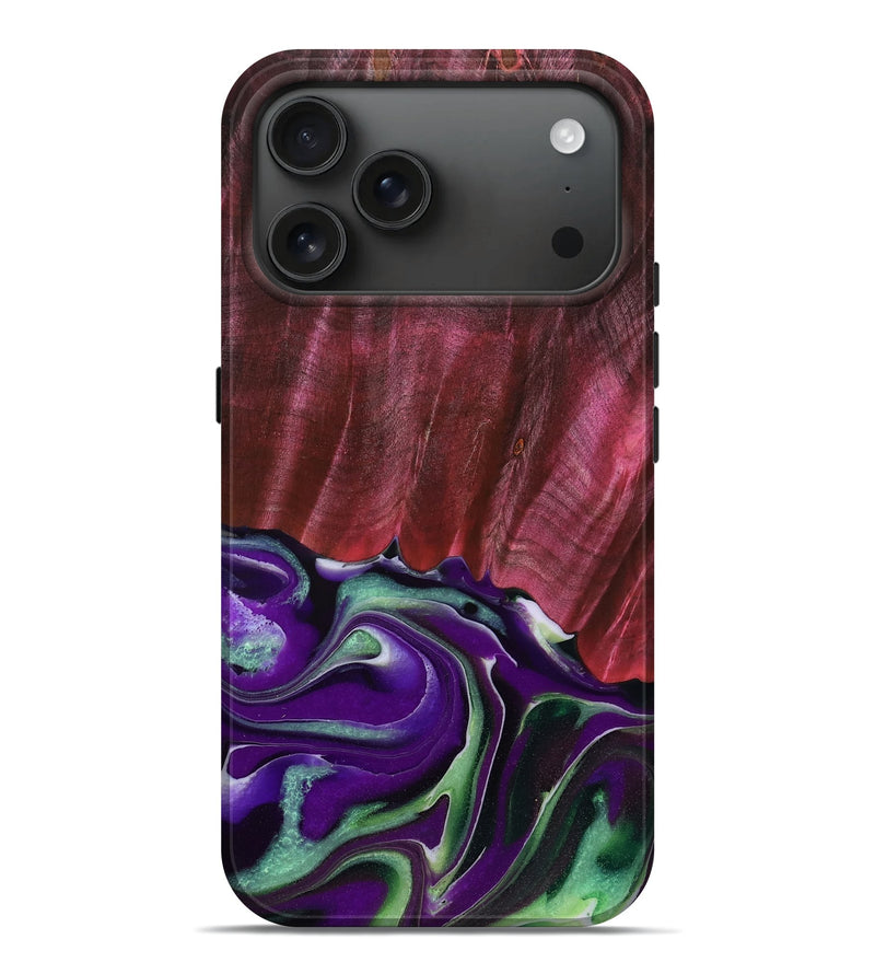 iPhone 17 Pro Max Wood Live Edge Phone Case - Paityn (Vivid, 782557)
