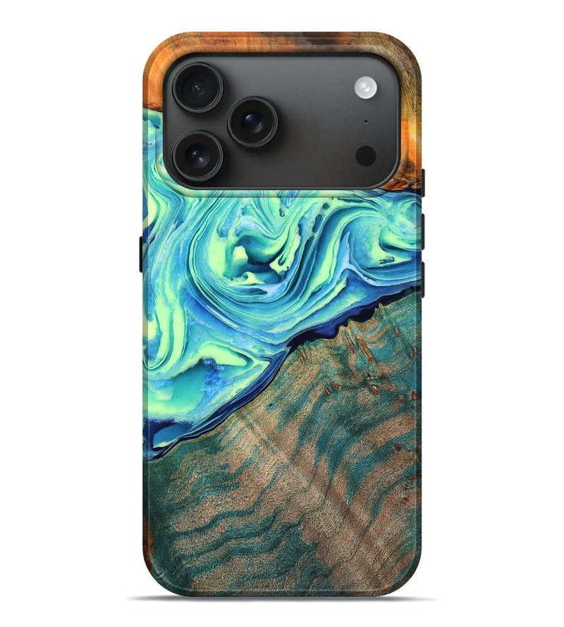 iPhone 17 Pro Max Wood Live Edge Phone Case - Edison (Vivid, 782559)