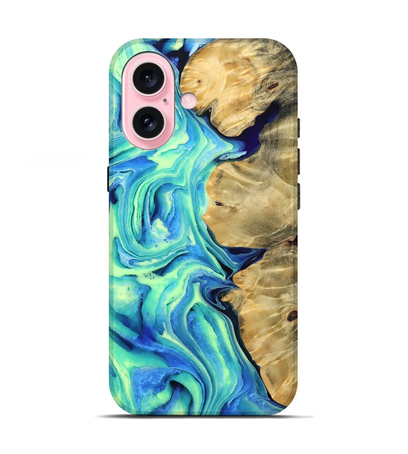 iPhone 17 Wood Live Edge Phone Case - Agatha (Vivid, 782562)