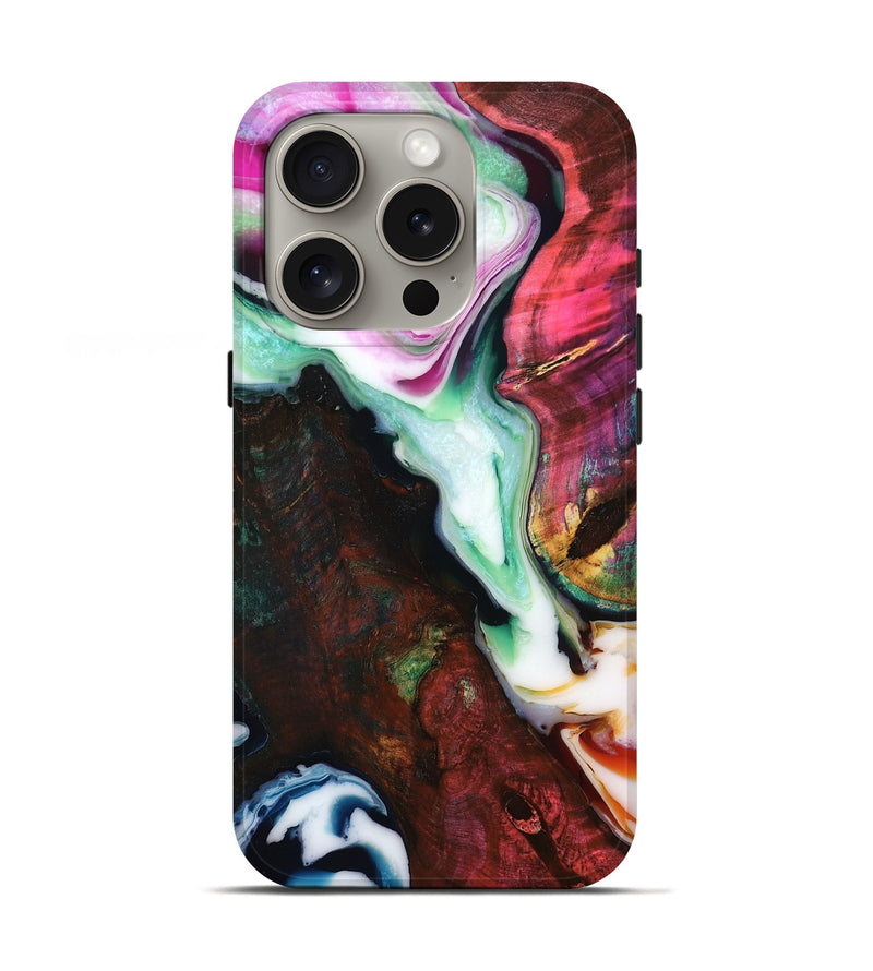 iPhone 16 Pro Wood Live Edge Phone Case - Kellie (Vivid, 782758)