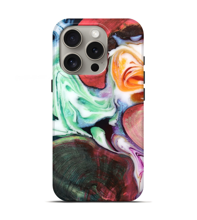 iPhone 16 Pro Wood Live Edge Phone Case - Tawanda (Vivid, 782759)