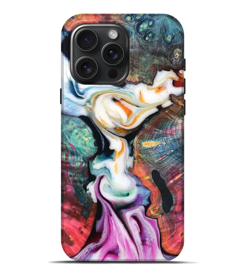 iPhone 16 Pro Max Wood Live Edge Phone Case - Devyn (Vivid, 782760)