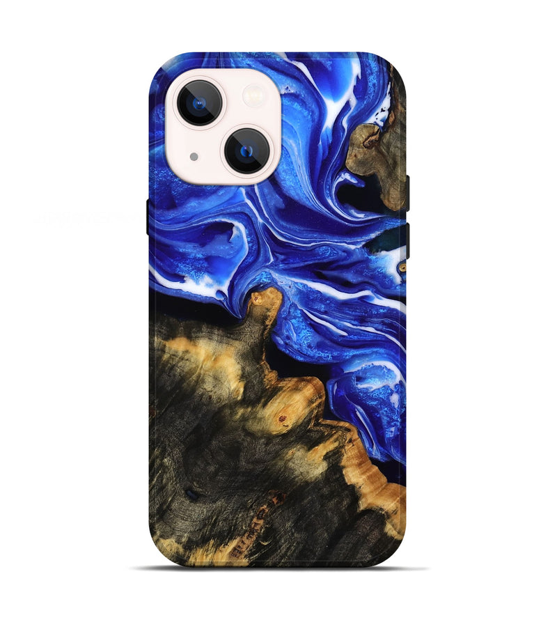 iPhone 13 Wood Live Edge Phone Case - Colson (Blue, 782869)