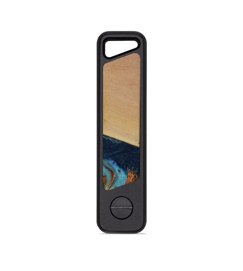 EDC Wood KeyHolder - Lainey (Teal & Gold, 782925)