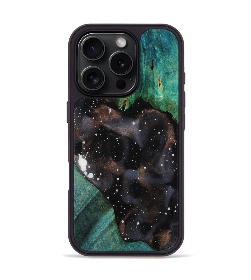 iPhone 16 Pro Wood Phone Case - Memphis (Cosmos, 782981)