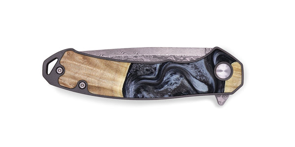EDC Wood Pocket Knife - Shakira (Black & White, 783137)