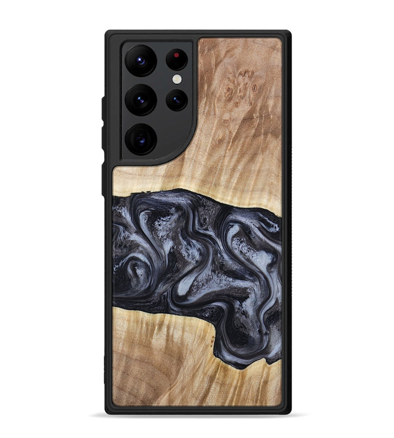 Galaxy S22 Ultra Wood Phone Case - Shakira (Black & White, 783137)