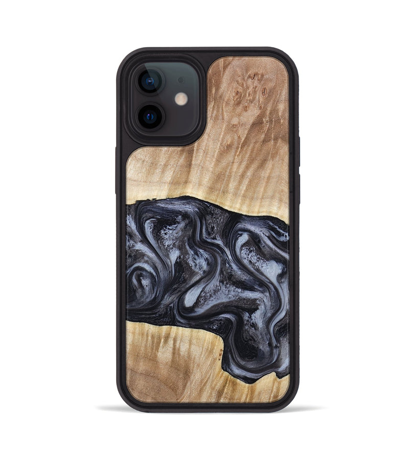 iPhone 12 Wood Phone Case - Shakira (Black & White, 783137)