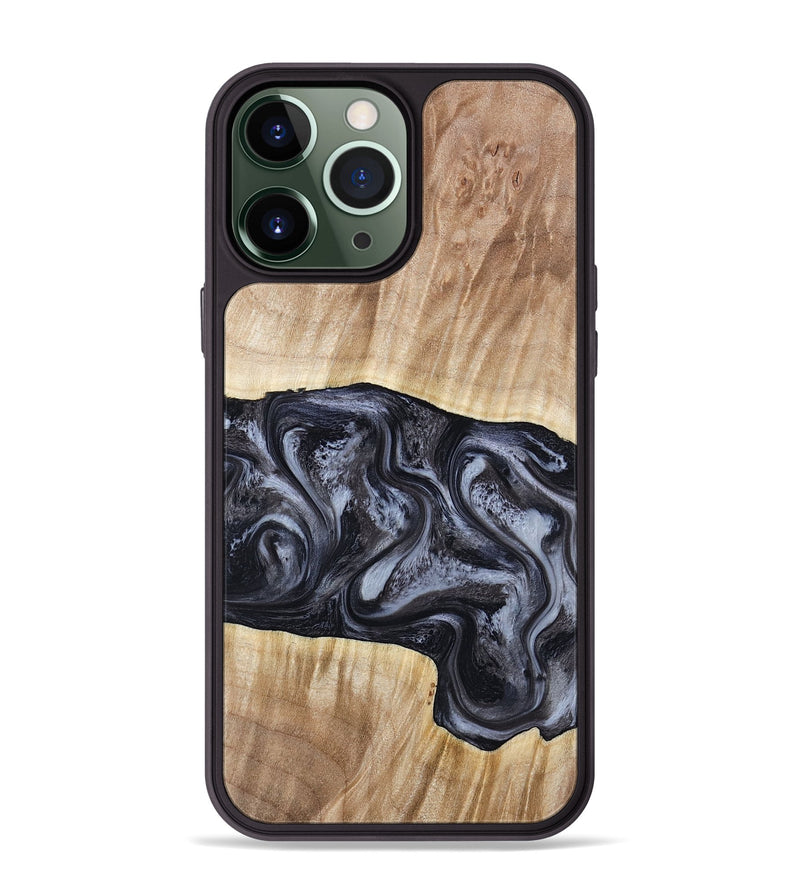 iPhone 13 Pro Max Wood Phone Case - Shakira (Black & White, 783137)