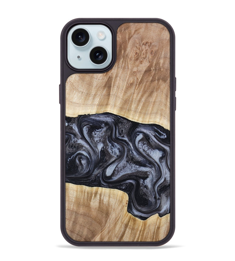 iPhone 15 Plus Wood Phone Case - Shakira (Black & White, 783137)