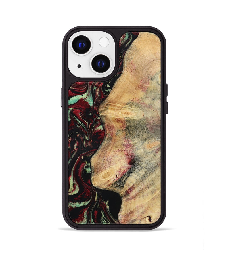 iPhone 13 Wood Phone Case - Branden (Red, 783289)