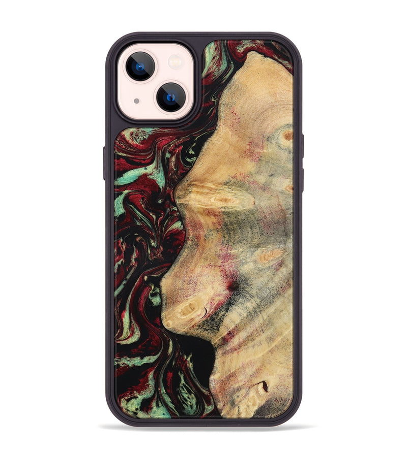 iPhone 14 Plus Wood Phone Case - Branden (Red, 783289)