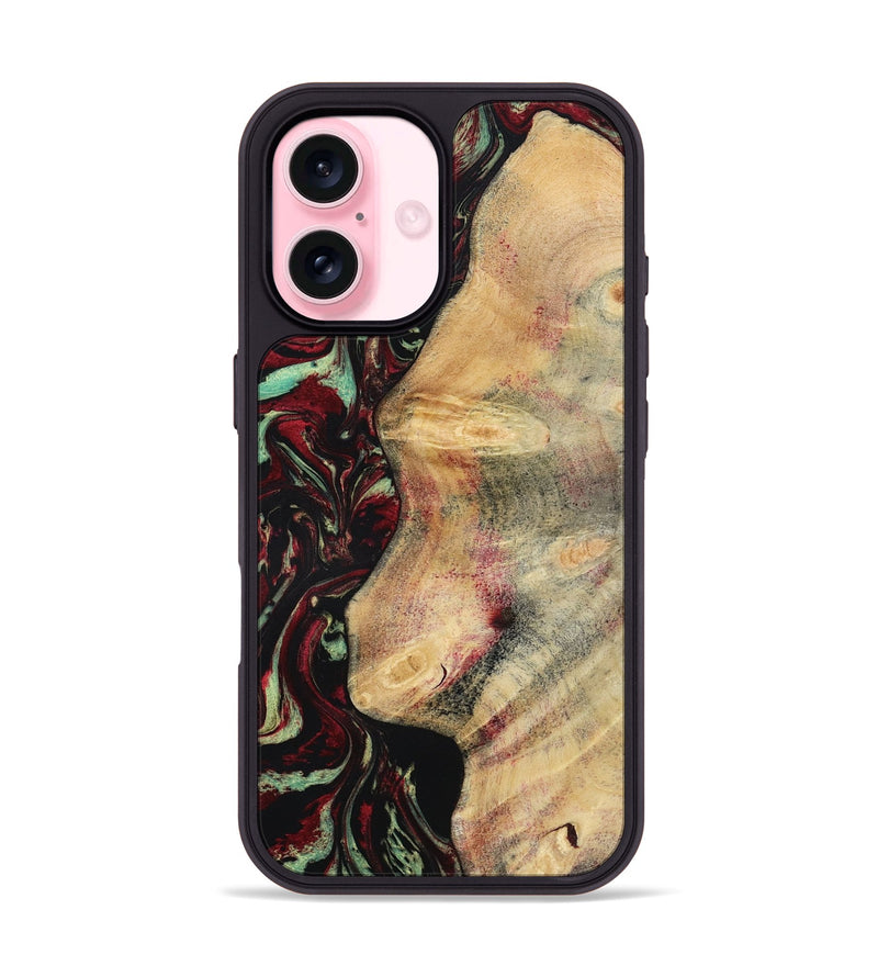 iPhone 17 Wood Phone Case - Branden (Red, 783289)