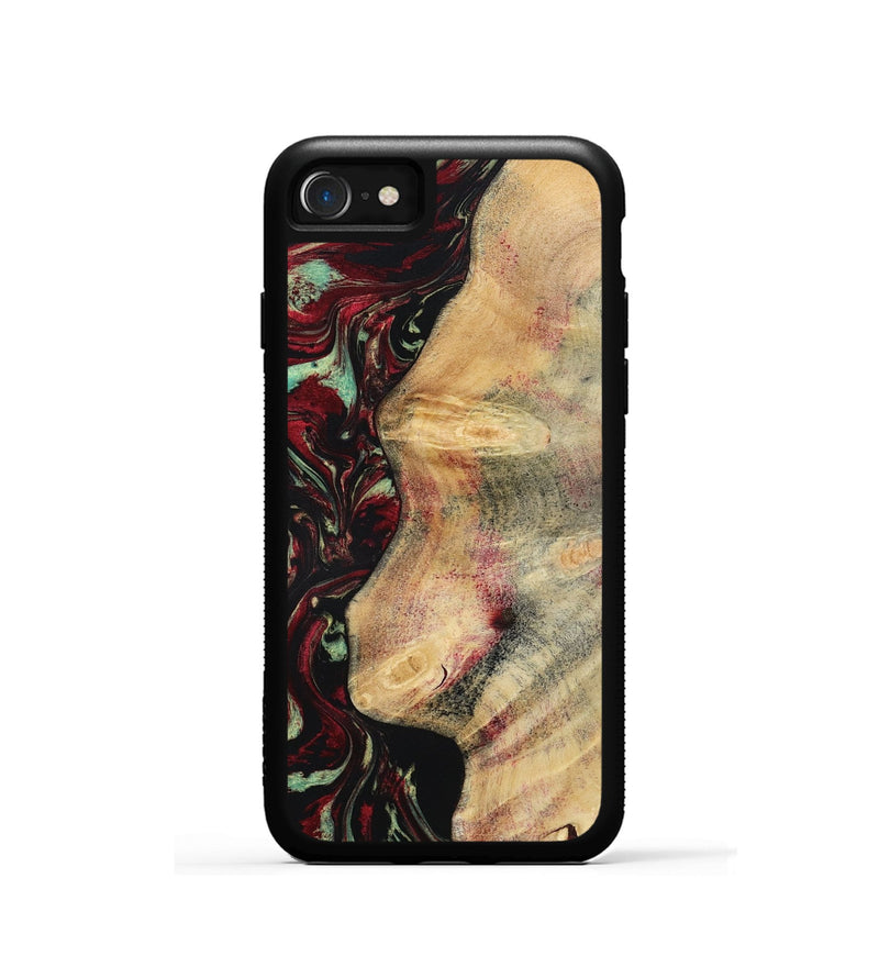 iPhone SE Wood Phone Case - Branden (Red, 783289)
