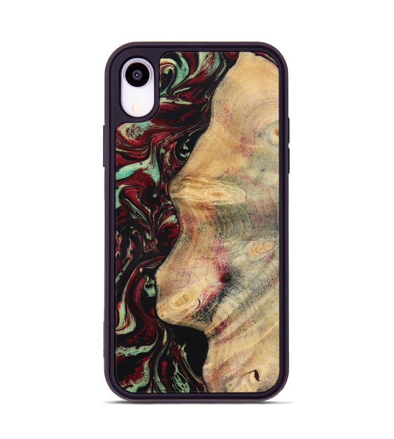 iPhone Xr Wood Phone Case - Branden (Red, 783289)