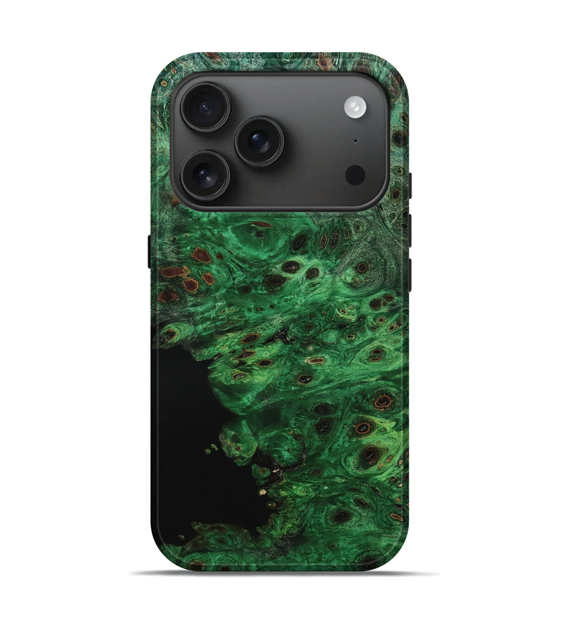 iPhone 17 Pro Wood Live Edge Phone Case - Lue (Wood Burl, 783358)