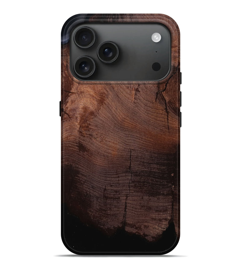 iPhone 17 Pro Max Wood Live Edge Phone Case - Saint (Wood Burl, 783360)