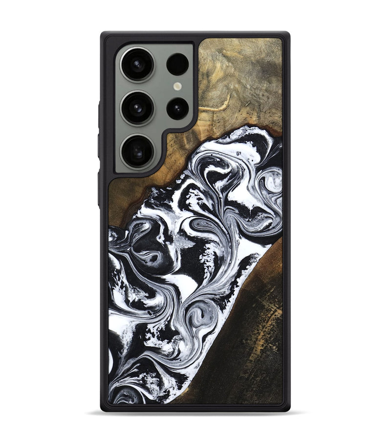 Galaxy S24 Ultra Wood Phone Case - Savana (Black & White, 783383)