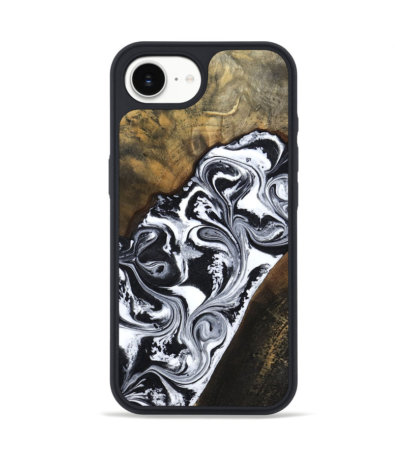 iPhone 16e Wood Phone Case - Savana (Black & White, 783383)