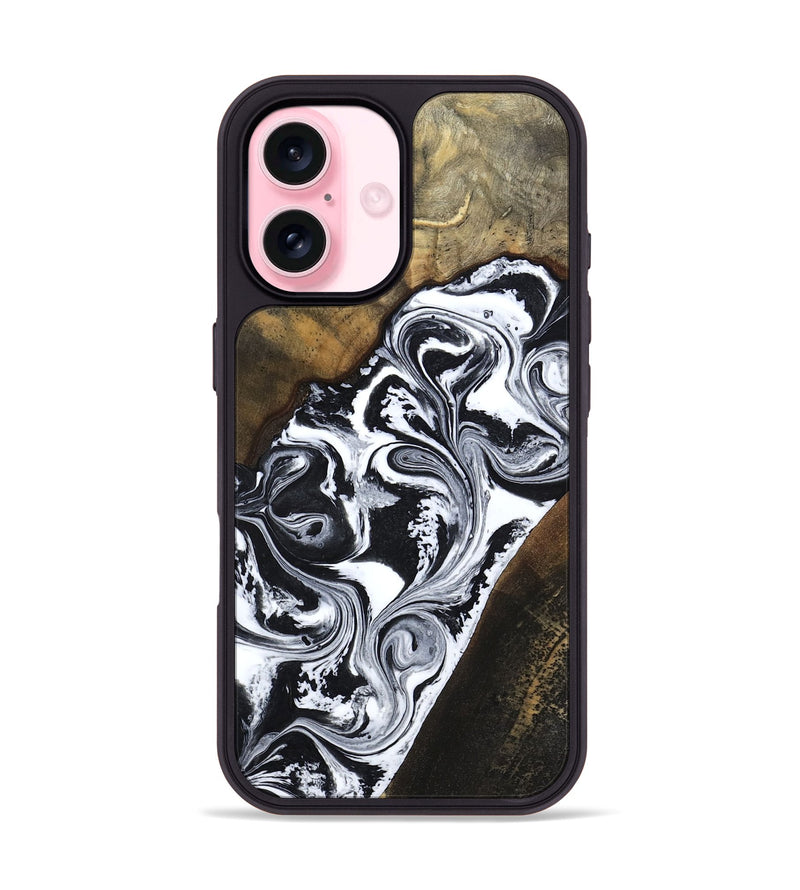 iPhone 17 Wood Phone Case - Savana (Black & White, 783383)