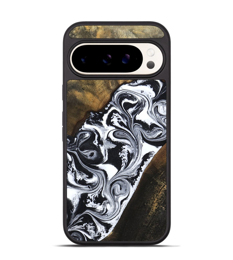 Pixel 9 Wood Phone Case - Savana (Black & White, 783383)
