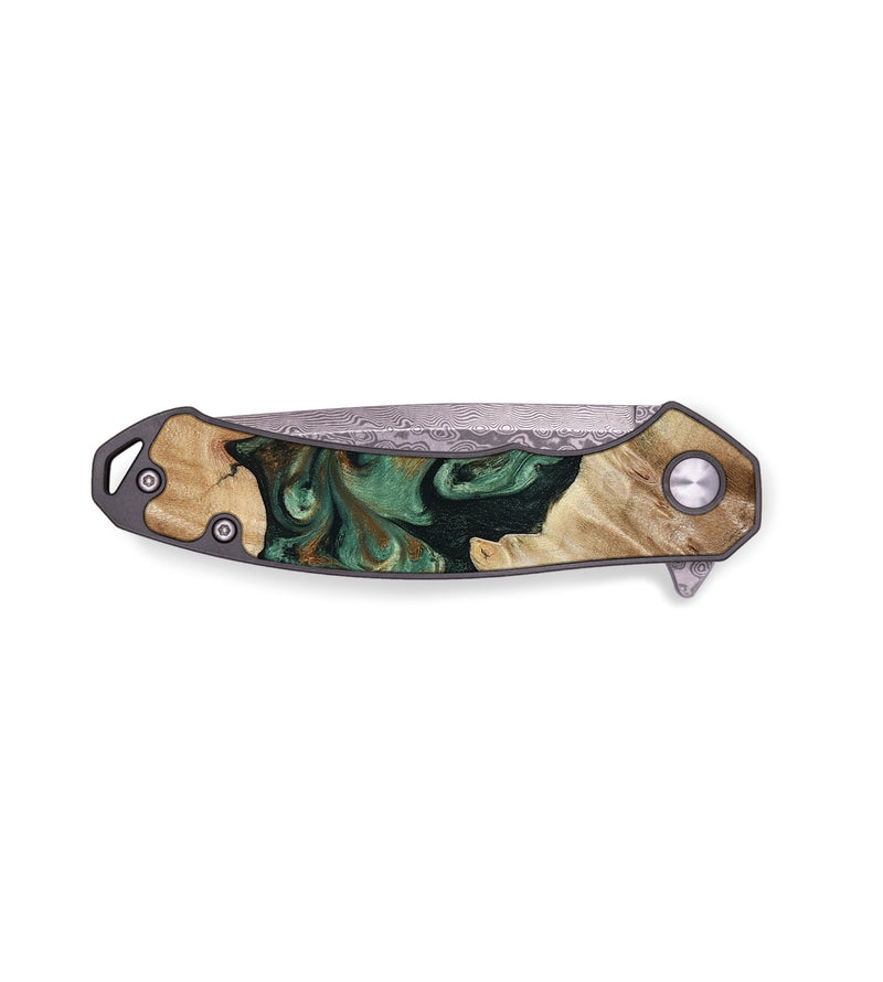 EDC Wood Pocket Knife - Diya (Green, 783390)