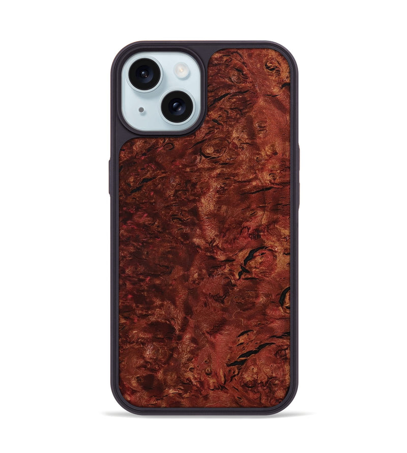 iPhone 15 Wood Phone Case - Nicky (Wood Burl, 783438)