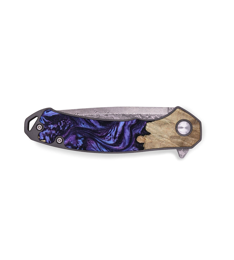 EDC Wood Pocket Knife - Libby (Purple, 783575)