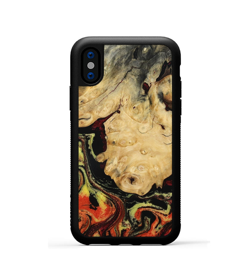 iPhone Xs Wood Phone Case - Barrett (Ombre, 783716)