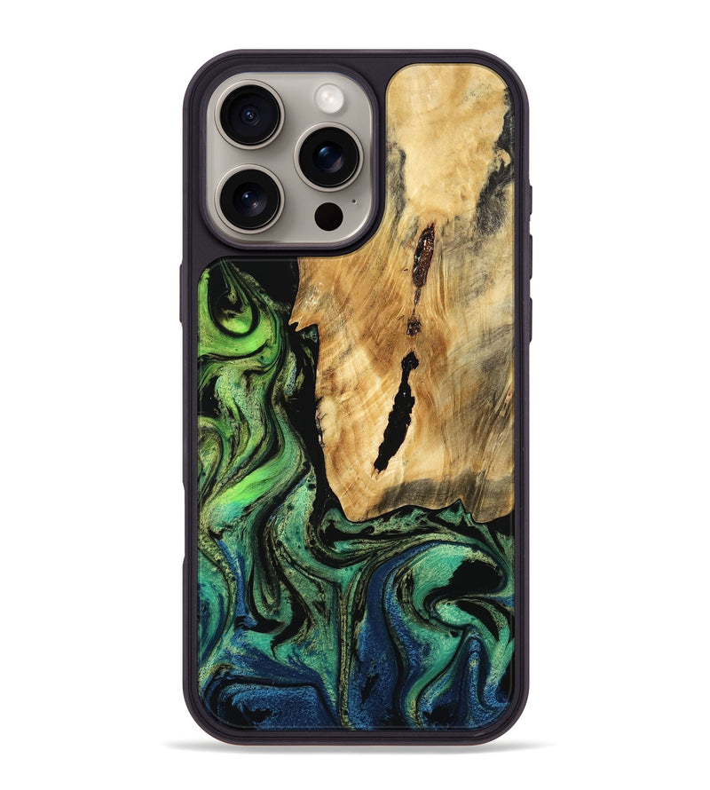 iPhone 16 Pro Max Wood Phone Case - Draven (Ombre, 783769)
