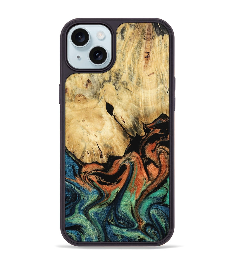 iPhone 15 Plus Wood Phone Case - Rolland (Ombre, 783845)