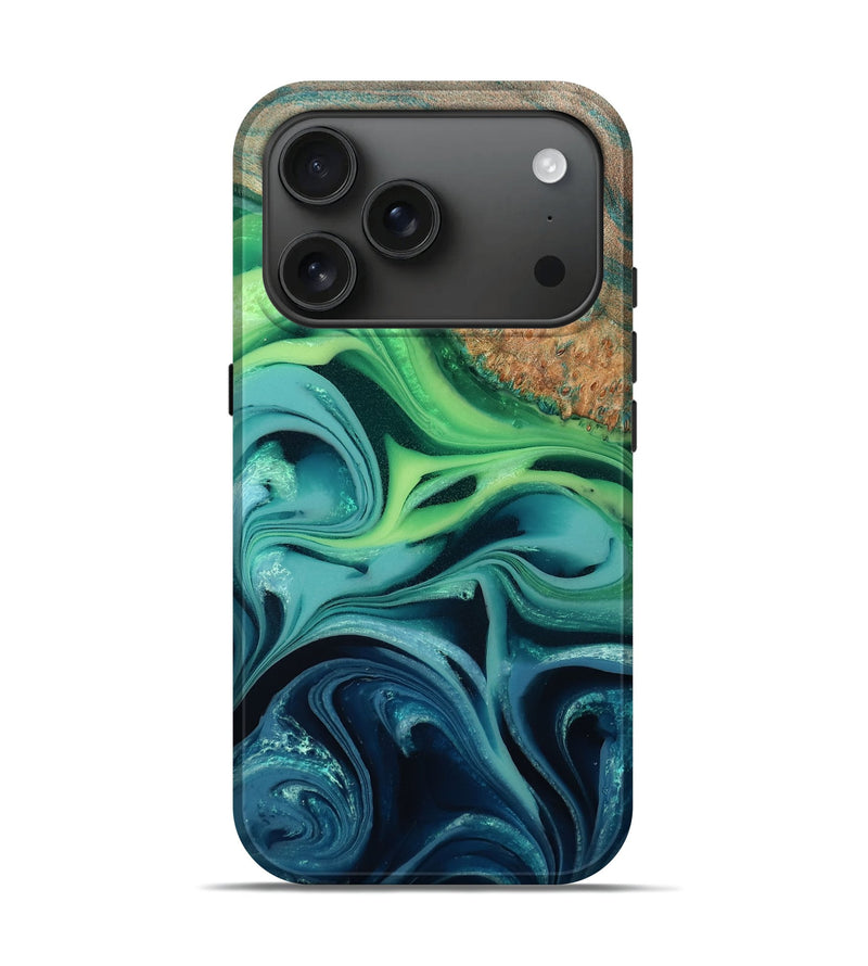 iPhone 17 Pro Wood Live Edge Phone Case - Clora (Ombre, 783898)