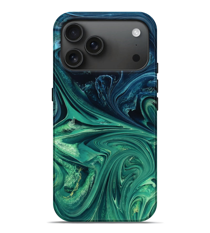 iPhone 17 Pro Max ResinArt Live Edge Phone Case - Beryl (Ombre, 783912)