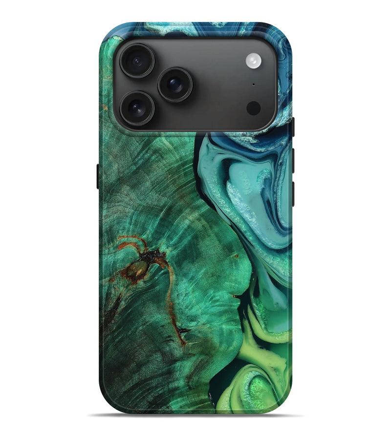 iPhone 17 Pro Max Wood Live Edge Phone Case - Elio (Ombre, 783913)