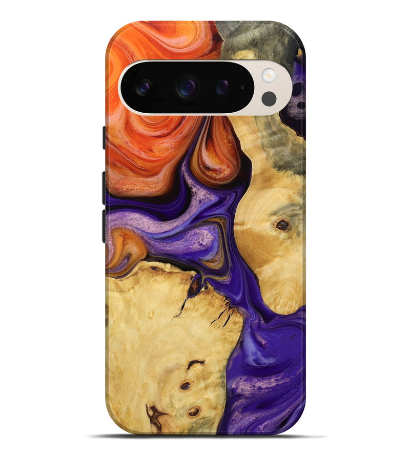 Pixel 10 Pro XL Wood Live Edge Phone Case - Sudie (Purple, 783920)