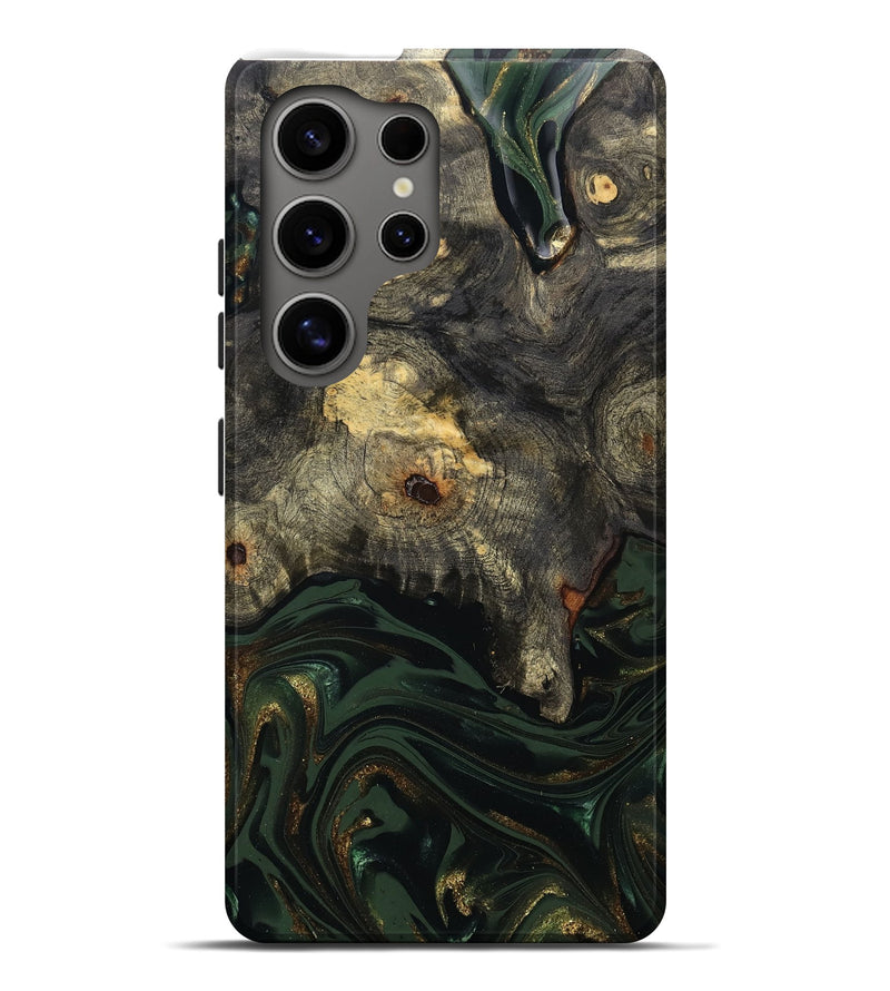 Galaxy S25 Ultra Wood Live Edge Phone Case - Kale (Green, 783940)