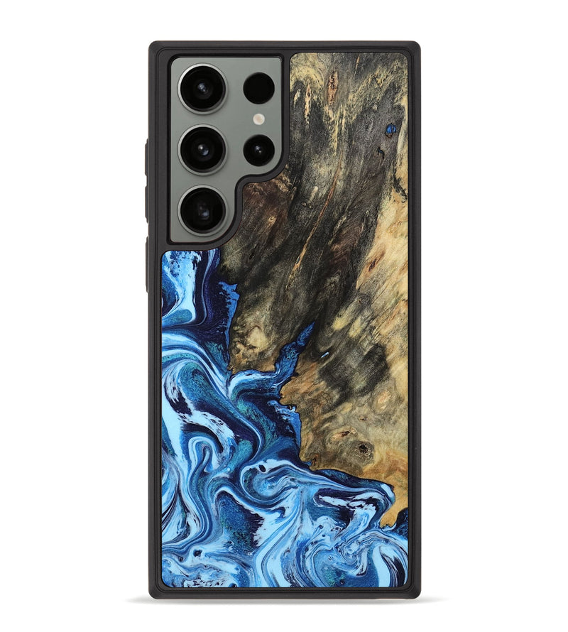 Galaxy S23 Ultra Wood Phone Case - Alvin (Blue, 784142)