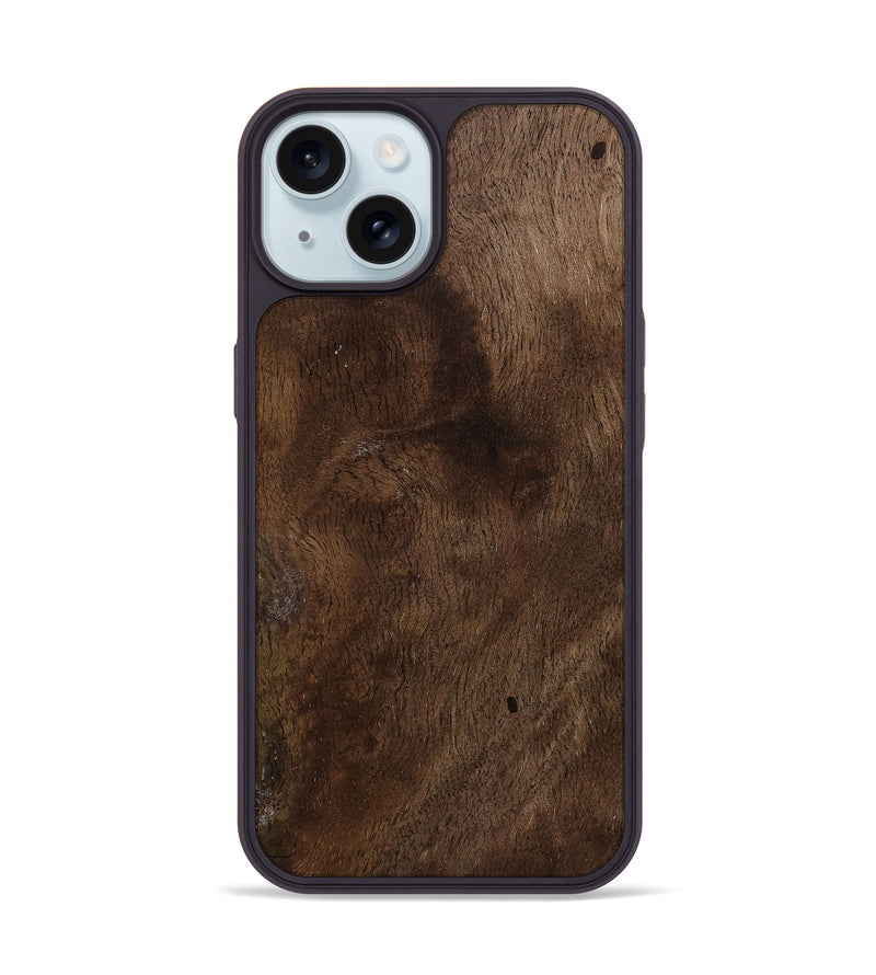 iPhone 15 Wood Phone Case - Dino (Wood Burl, 784192)