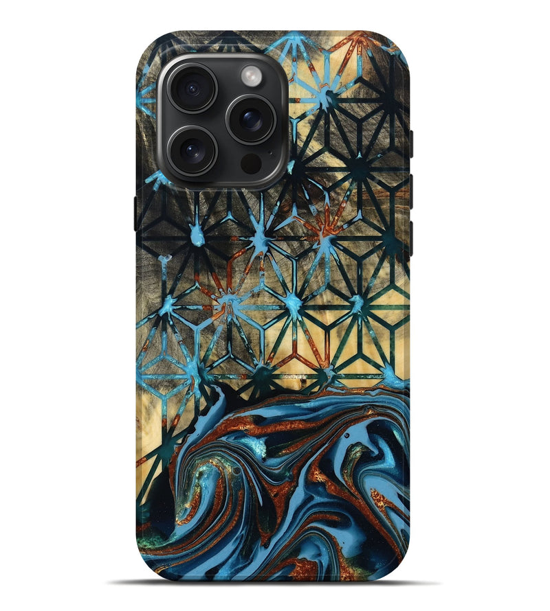 iPhone 16 Pro Max Wood Live Edge Phone Case - Leander (Pattern, 784267)