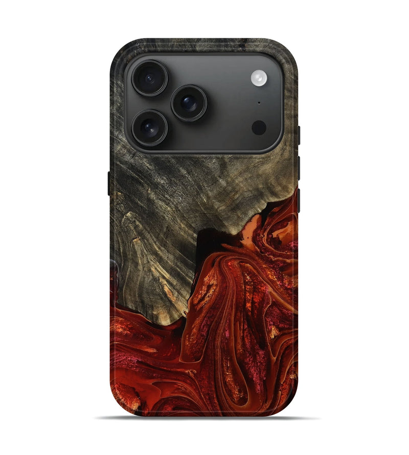iPhone 17 Pro Wood Live Edge Phone Case - Andy (Red, 784271)