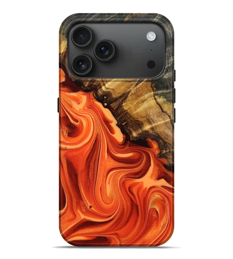 iPhone 17 Pro Max Wood Live Edge Phone Case - Sheree (Ombre, 784302)